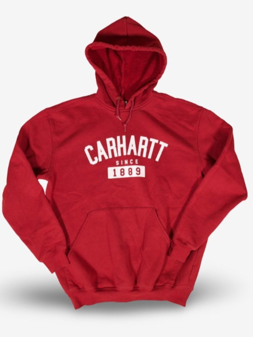 Vintage Carhartt Spell out Red Hoodie